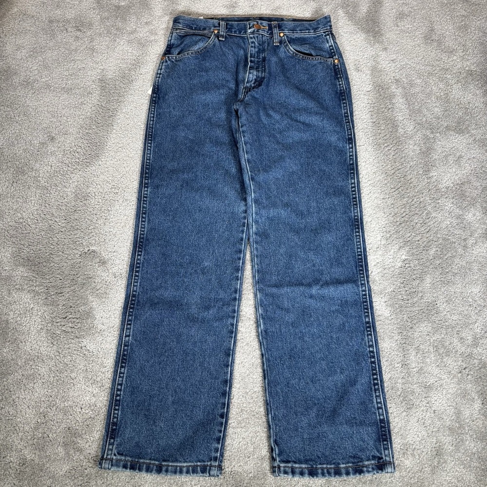 Wrangler Jeans Mens 30x30 Cowboy Cut Original Fit Blue Denim Cotton Western NWT